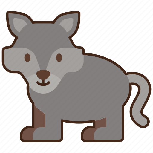 Wolf, animal, mammal, wild icon - Download on Iconfinder