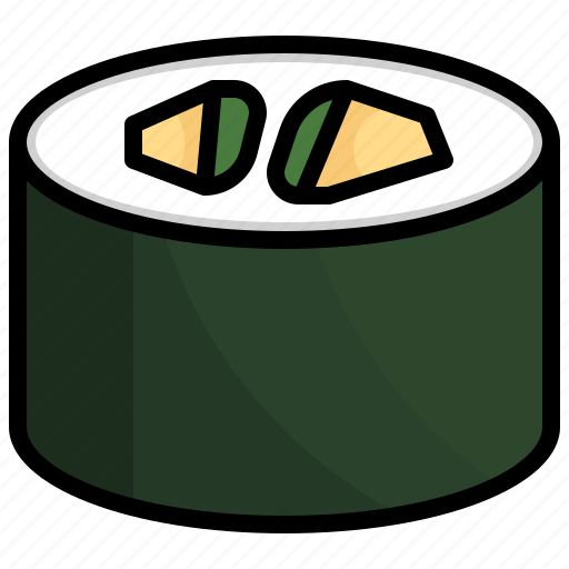 Sushi16, kappa, maki, rice, food, restaurant, japanese icon - Download on Iconfinder