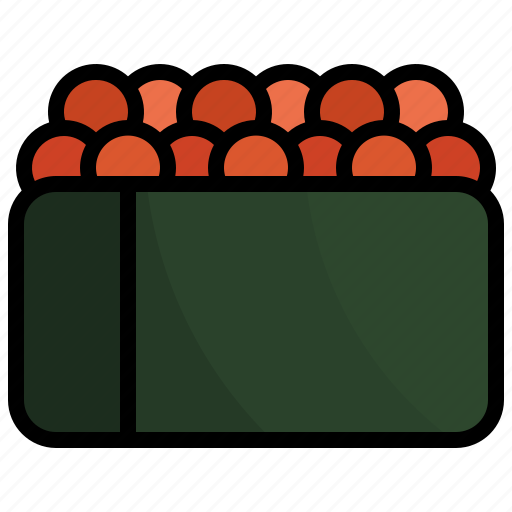 Sushi26, salmon, caviar, roe, fish, japanese, food icon - Download on Iconfinder