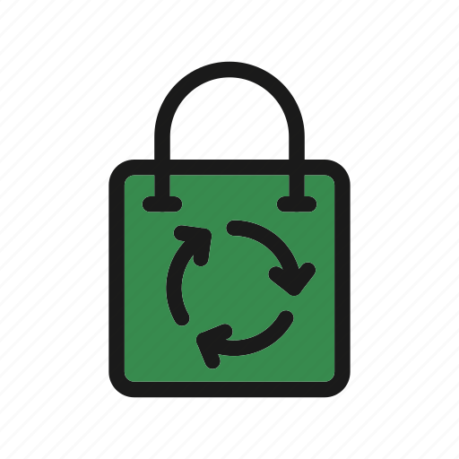 Recycle, bag, shopping, eco icon - Download on Iconfinder