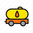 wagon, tank, oil, fuel