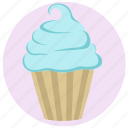 birthday, cake, muffin, muffin icon, pink icon, desert, restaurant