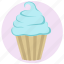 birthday, cake, muffin, muffin icon, pink icon, desert, restaurant 