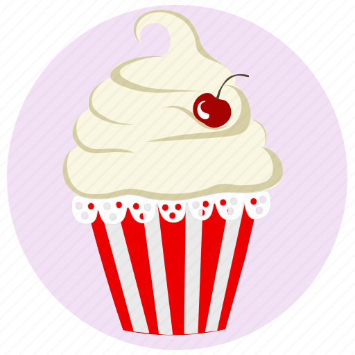 Birthday, cake, dessert, muffin, muffin icon, pink icon, cupcake icon - Download on Iconfinder