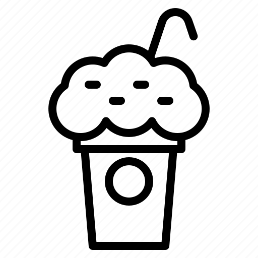 Coffee shop, cold, frappe, take away icon - Download on Iconfinder