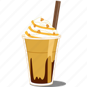caramel, frappe, coffee, beverage, drinks, ice coffee, sweet, smoothie