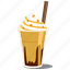 caramel, frappe, coffee, beverage, drinks, ice coffee, sweet, smoothie 