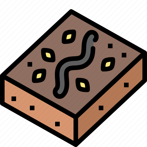 Brownie, cake, chocolate, delicious, dessert, food, sweet icon - Download on Iconfinder