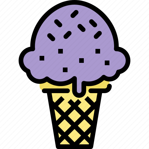 Cone, cream, delicious, dessert, food, ice, sweet icon - Download on Iconfinder
