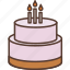 birthay cake, birthday, cake, candle, cream, dessert, sweet 