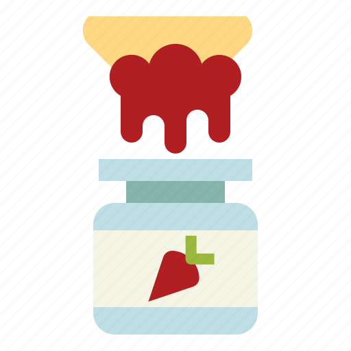 Breakfast, food, jam, jar, strawberry icon - Download on Iconfinder