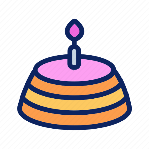 Bakery, cake, candle, cheesecake, pie icon - Download on Iconfinder