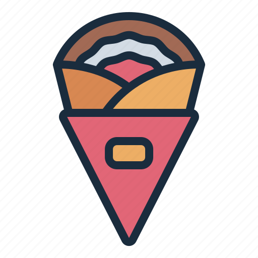 Crepes, tasty, sweet, dessert, food, restaurant icon - Download on Iconfinder