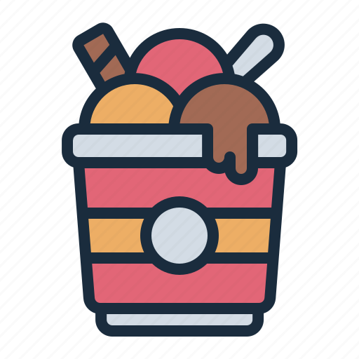 Gelato, cup, sweet, dessert, food, restaurant, ice cream icon - Download on Iconfinder