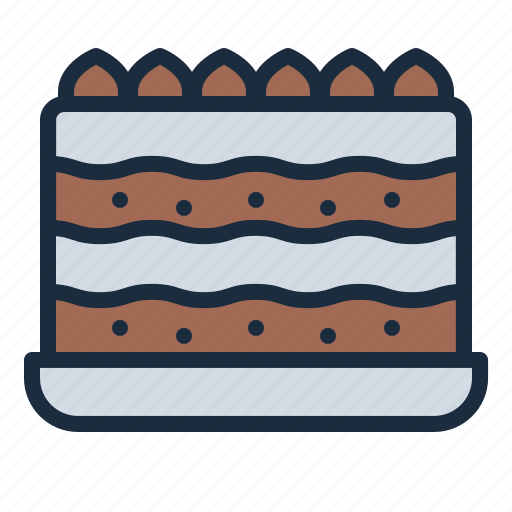 Tiramisu, bakery, pastry, sweet, dessert, food, restaurant icon - Download on Iconfinder