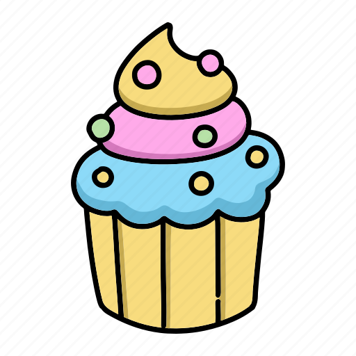 Sweet, food, cupcake, dessert, bakery, cream, party icon - Download on Iconfinder