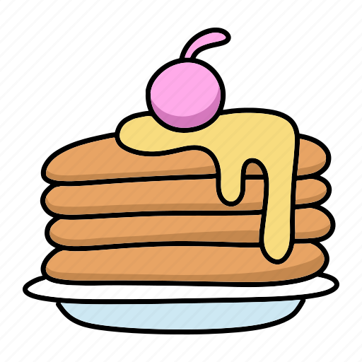 Sweet, food, pancake, dessert, crepe, breakfast, meal icon - Download on Iconfinder