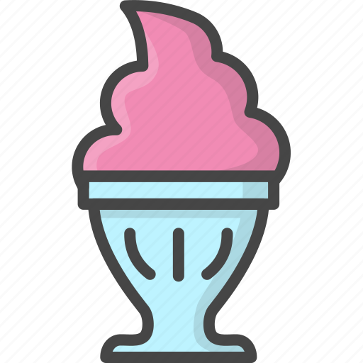 Filled, food, ice-cream, icecream, outline, pudding, sweets icon - Download on Iconfinder