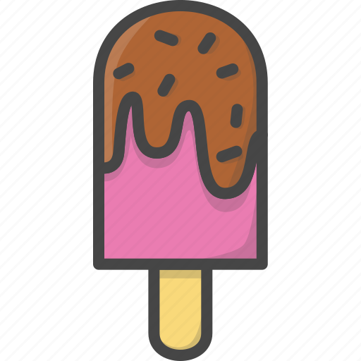 Cream, filled, food, ice, ice-cream, outline, sweets icon - Download on Iconfinder