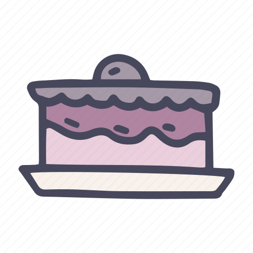 Sweet, cheesecake, dessert, food, restaurant, strawberry, cake icon - Download on Iconfinder
