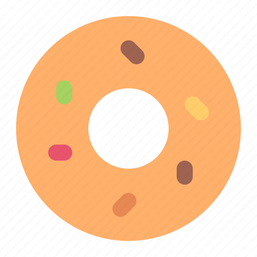 Donut, sweet, food, restaurant, bakery, doughnut, dessert icon - Download on Iconfinder