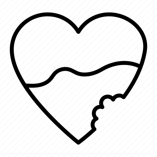 Cookie, sweet, biscuit, heart icon - Download on Iconfinder