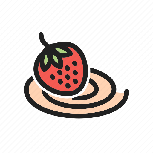 Cake, dessert, food, roll, strawberry, sweet, swiss icon - Download on Iconfinder