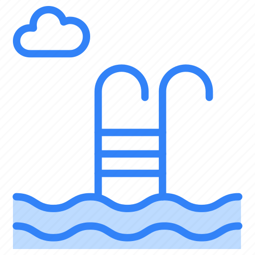 Swimming, pool, swimming pool, water, swim, vacation, summer icon - Download on Iconfinder