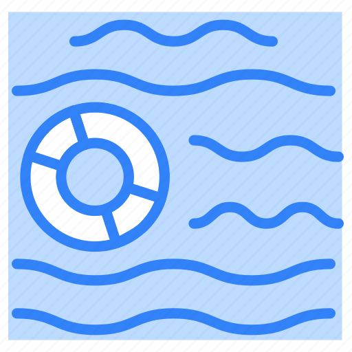Swimming, pool, swimming-pool, water, ball, swim ring, ring icon - Download on Iconfinder