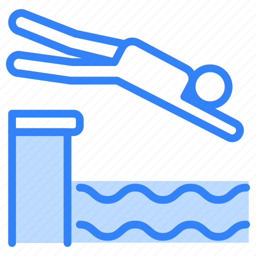 Swimming, pool, swimming pool, swim, vacation, diving, dive icon - Download on Iconfinder