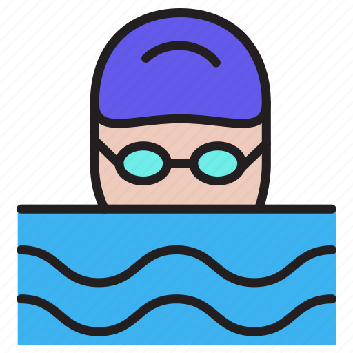 Swimming, pool, swimming pool, water, swim, diving, sport icon - Download on Iconfinder