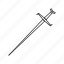 blade, estoc, knight, medieval, melee, piercing weapon, weapon 