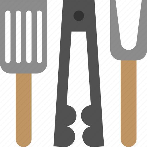 Fork, spatula, tongs, utensils, skewer, bbq, barbecue icon - Download on Iconfinder