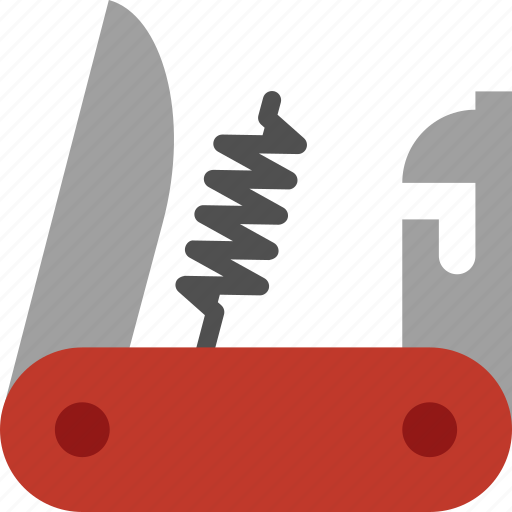 Camping, can opener, corkscrew, hiking, knife, swiss army, utility icon - Download on Iconfinder