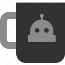 coffee, cup, mug, robot, tea