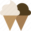 cones, dessert, ice cream, junk food