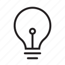 bulb, energy, idea, light, lightbulb, thought