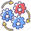 human synergy, cooperation, human synergy icon, collaboration 