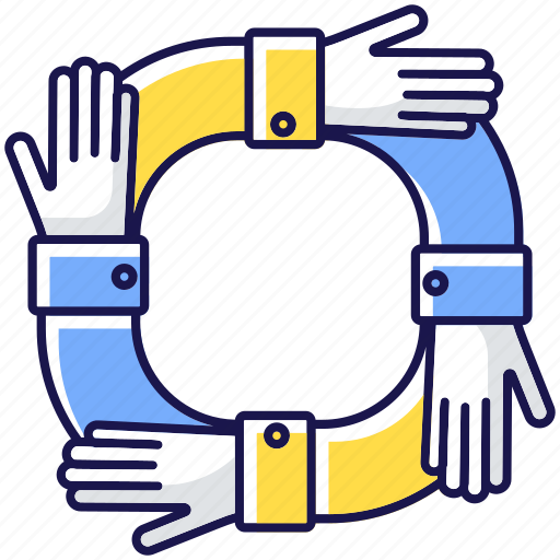 Teamwork, operating synergy icon, business cooperation, operating synergy icon - Download on Iconfinder
