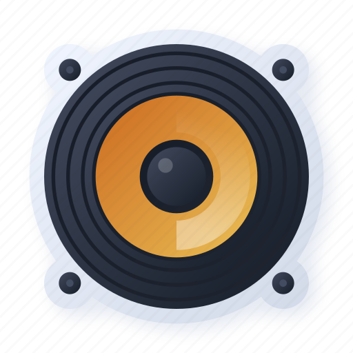 Speaker, sound, music, audio, hifi, system, skeuomorphism icon - Download on Iconfinder