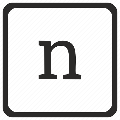 Alphabet, case, letter, low, n icon - Download on Iconfinder