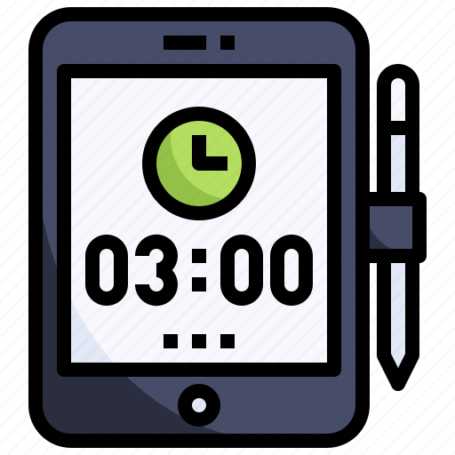 Digital, clock, applications, tablet, time icon - Download on Iconfinder