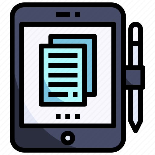 Sheet, document, taplet, pen, tablet, applications icon - Download on Iconfinder