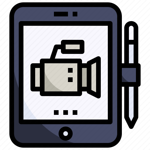 Video, camera, application, movie, taplet, pen, tablet icon - Download on Iconfinder