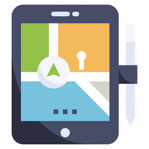 Gps, maps, location, tablet, navigation icon - Download on Iconfinder