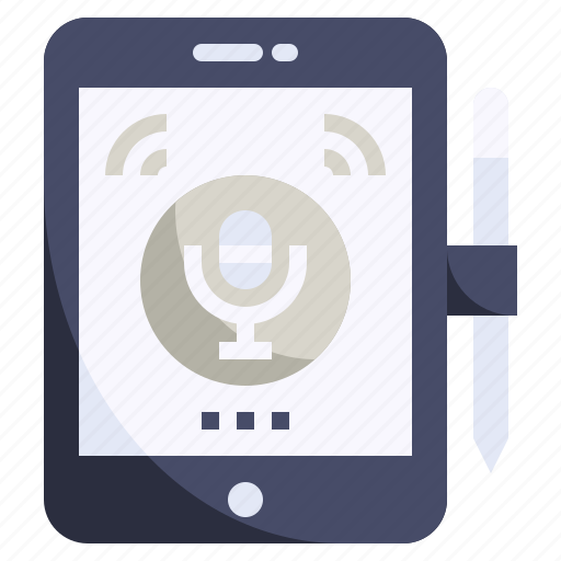 Voice, recorder, microphone, taplet, pen, tablet, applications icon - Download on Iconfinder