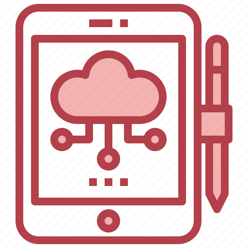 Cloud, computing, privacy, pen, tablet icon - Download on Iconfinder