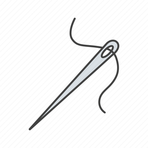 Needle, needlework, sewing, tailoring, textile, thread, tool icon - Download on Iconfinder