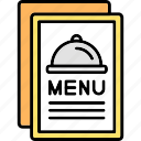 menu, cafe, fast, food, list, open, paper, restaurant