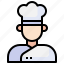 chef, chefs, male, cooker, user 
